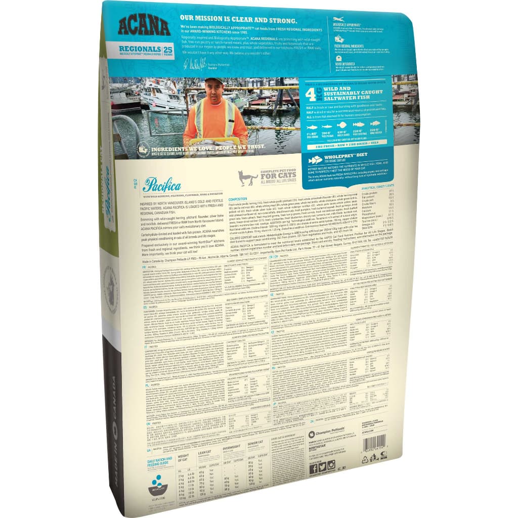 Acana Premium Dry Cat Food All Flavors 340g/2kg for Adult/Kitten All Natural Biologically-Approriate - Pacifica 340g variant