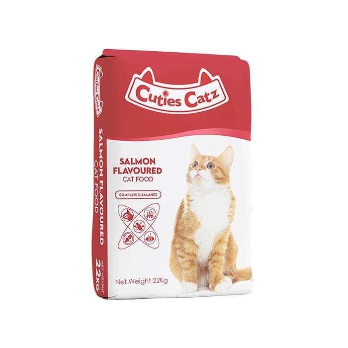Cuties Catz 22kg Original Packaging Dry Cat Food for Adult/Kitten - Salmon variant