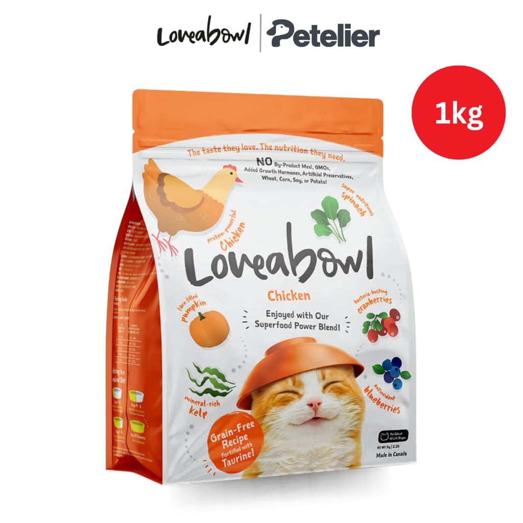 Loveabowl Dry Cat Foods 1kg - Grain Free - Chicken 1kg variant