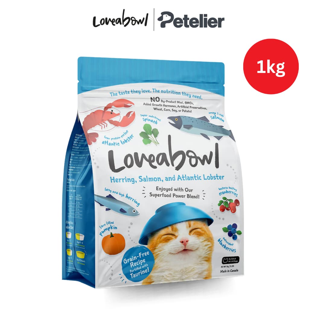 Loveabowl Dry Cat Foods 1kg - Grain Free - Herring Salmon 1kg variant
