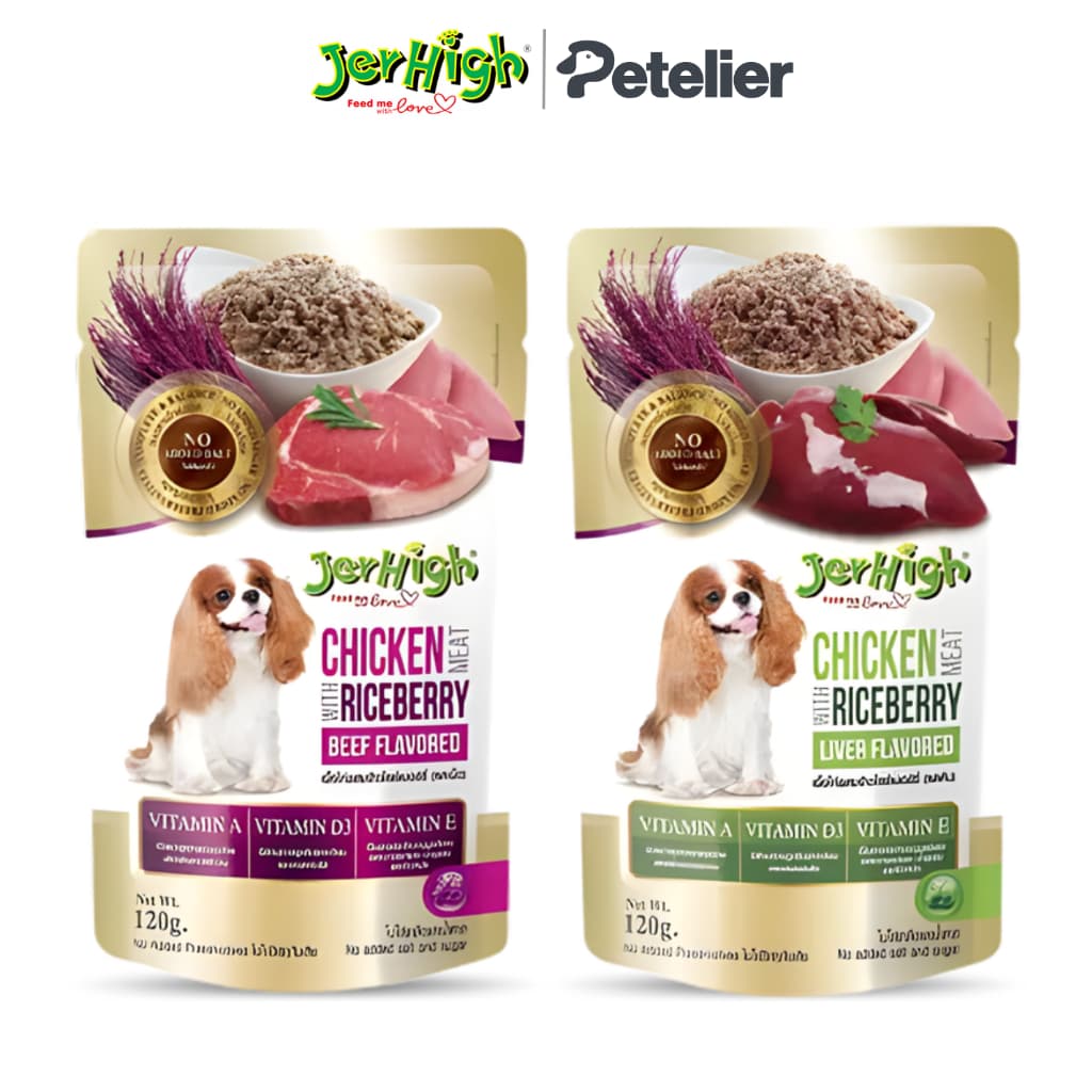 Jerhigh Chicken Meat with Riceberry 120g Wet Dog Food