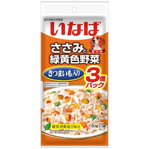 Inaba Chicken Fillet &amp; Veggies Dog Food Treat Topping Pouch Ciao - Chix SweetPotateVeg variant