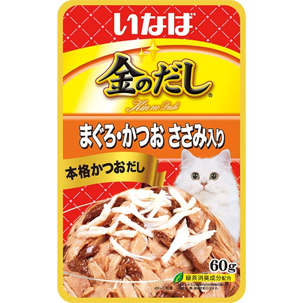 Inaba Cat Side Dish Chicken/Tuna Ciao Broth/Stew/Jelly Wet Treat/Topper w/ Vitamin E, Grain-Free - JellyTunaChix TIC12 variant