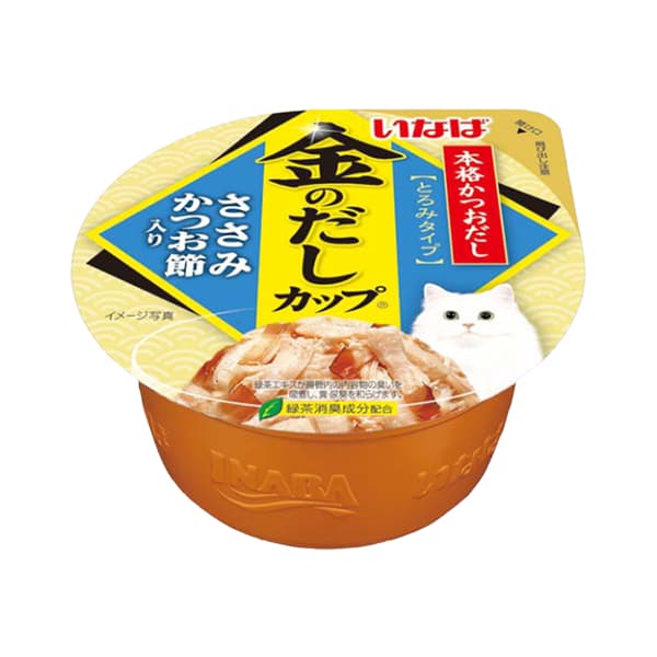 Inaba Wet Cat Food in Cups Ciao, Gravy/Pudding/Soft Jelly w/Tuna/Chicken 35g - GrvyChixBonito 147 variant
