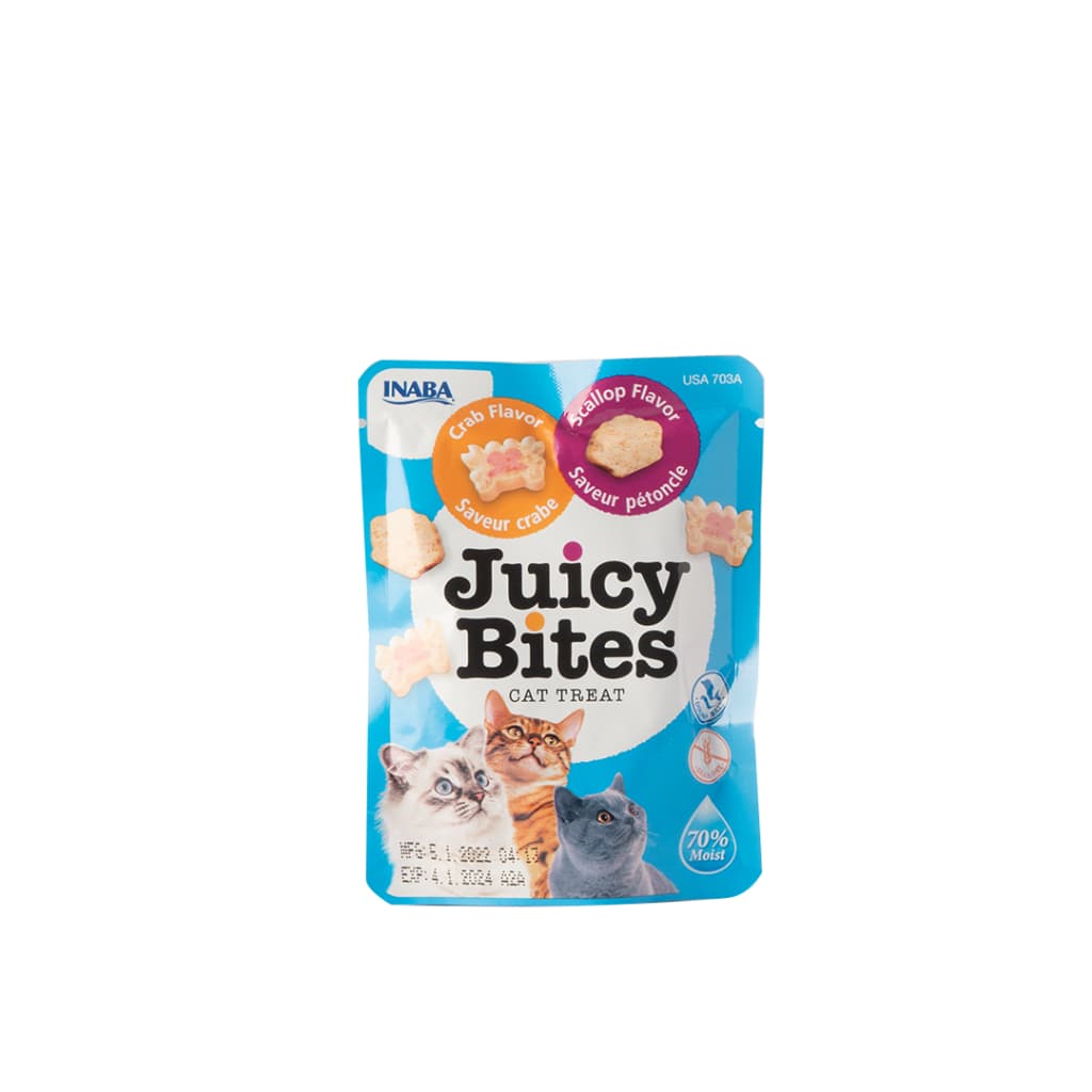 Inaba Juicy Bites Wet Cat Treats Food per Pouch Ciao 11.3g - Scallop Crab U703 variant