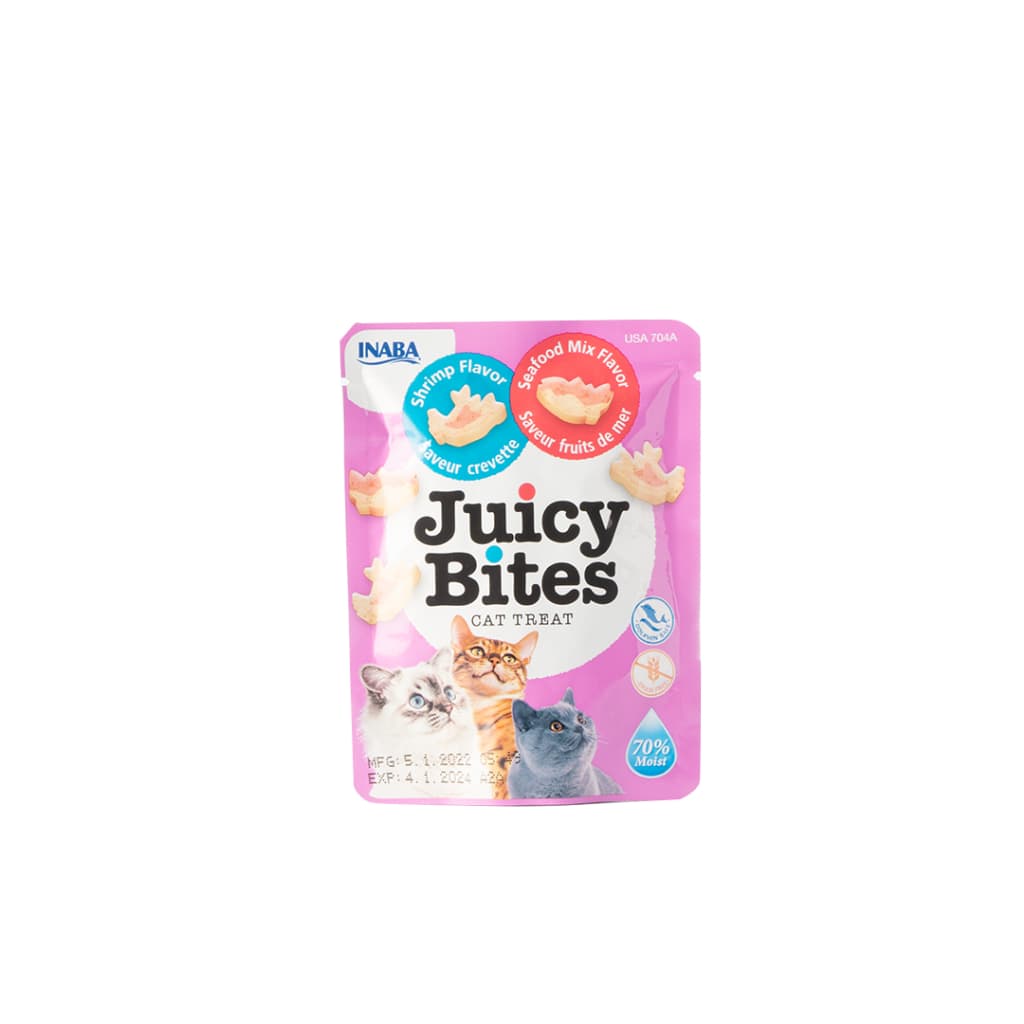 Inaba Juicy Bites Wet Cat Treats Food per Pouch Ciao 11.3g - ShrimpSeafudMix U704 variant