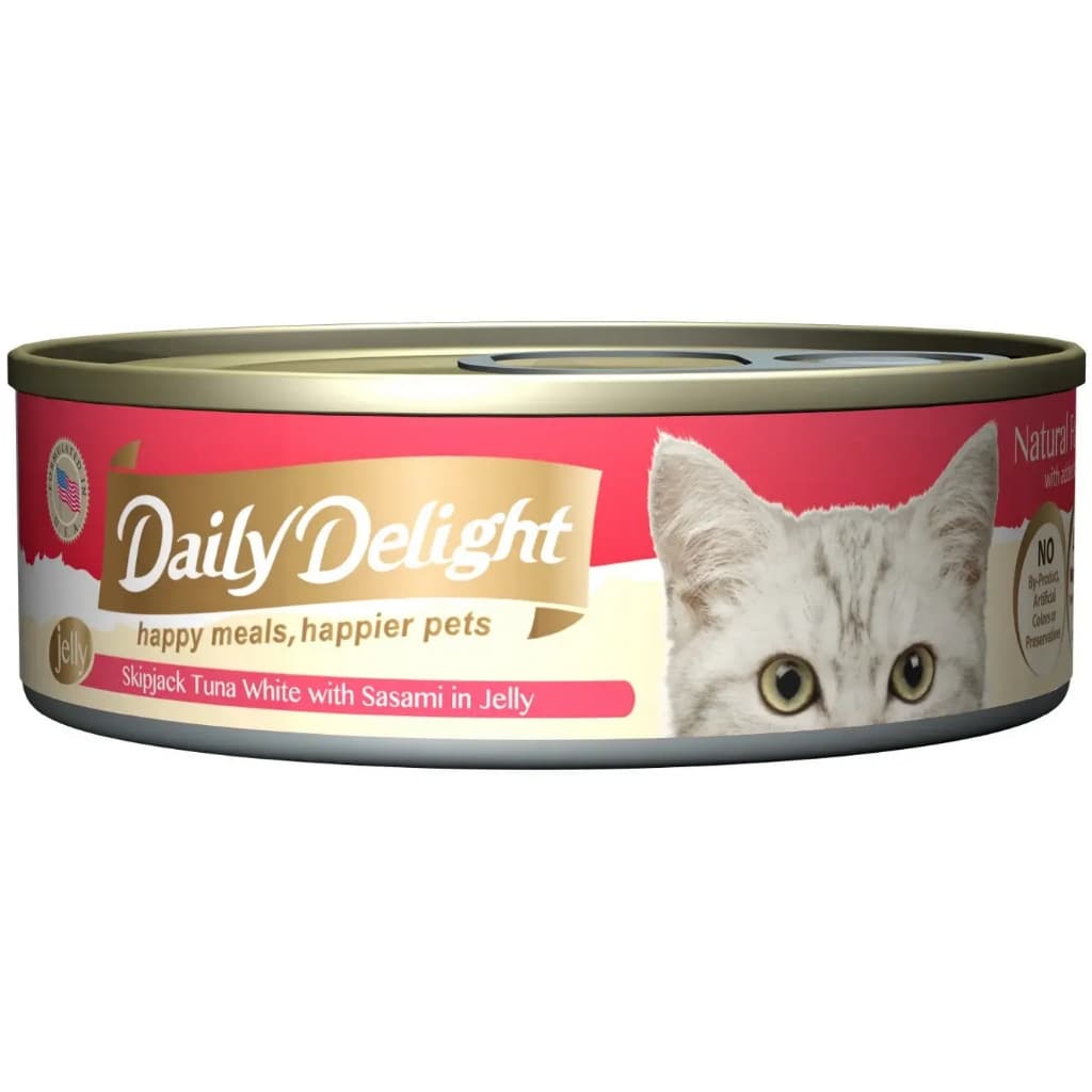 Daily Delight Pure/Jelly/Mousse Wet Cat Food in Can 80g - JELLY TunaSasami variant