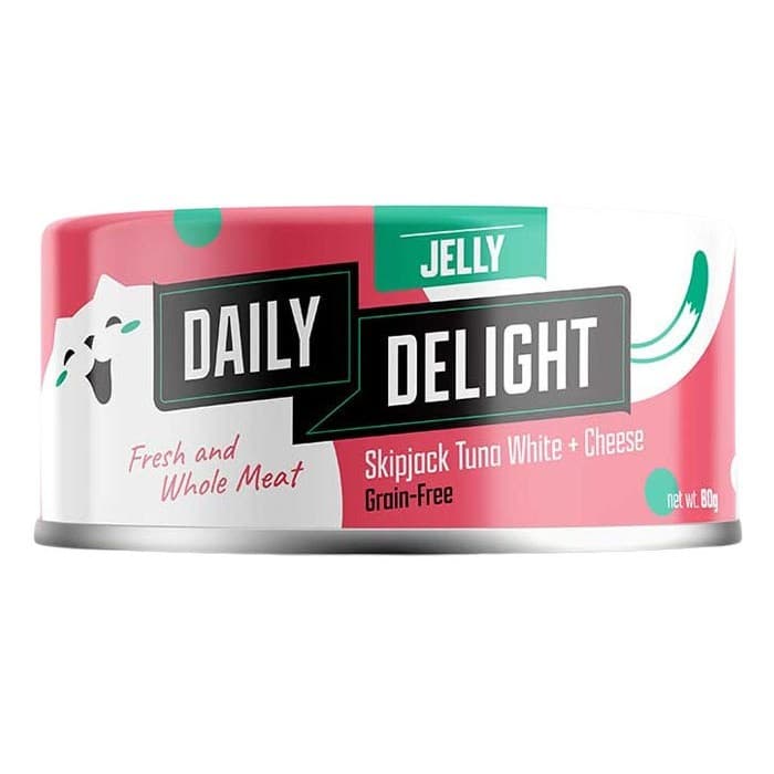 Daily Delight Pure/Jelly/Mousse Wet Cat Food in Can 80g - JELLYTunaCheese variant