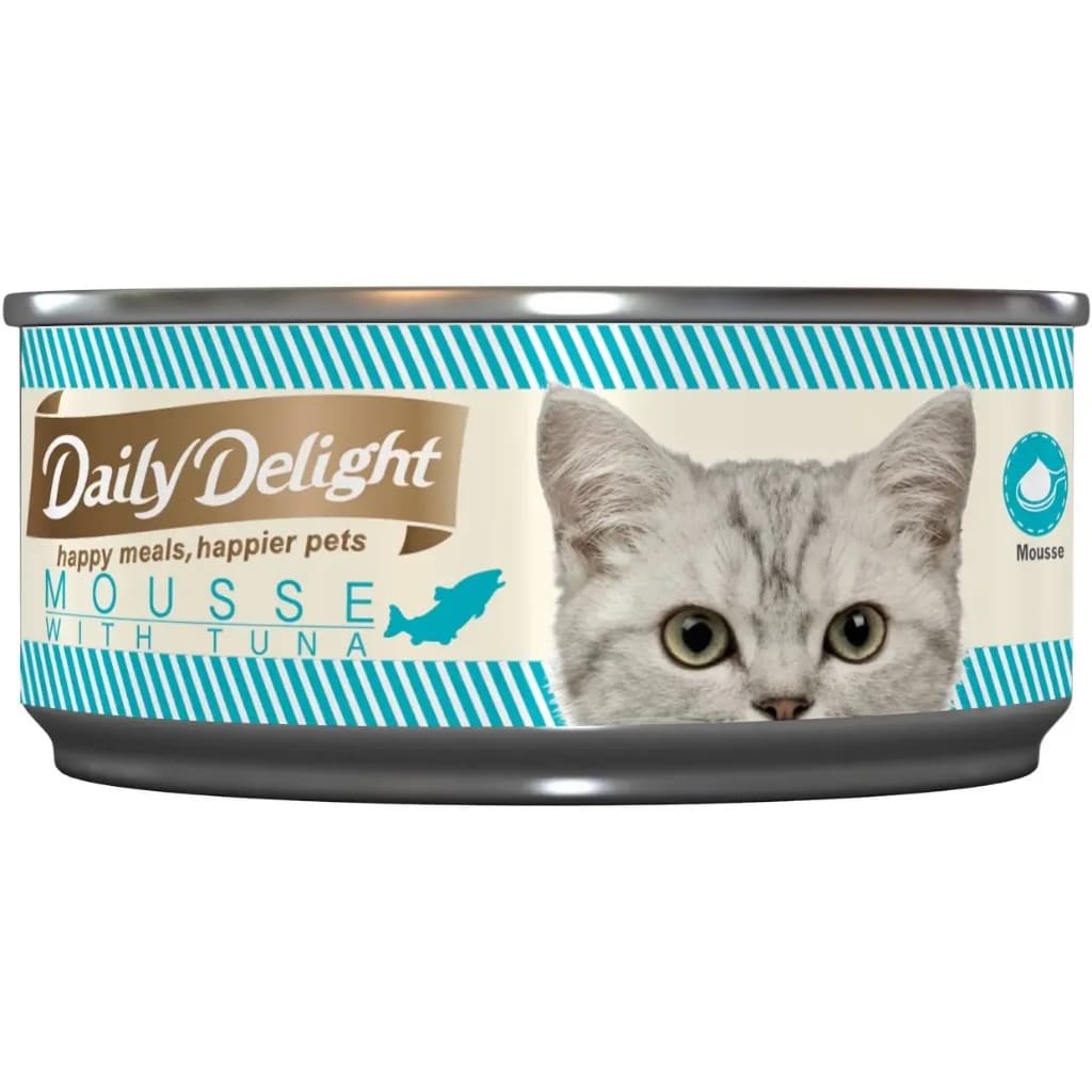 Daily Delight Pure/Jelly/Mousse Wet Cat Food in Can 80g - MOUSSE Tuna variant