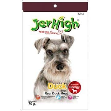 JerHigh Dog Treats for Adult/Puppy 70g, Duo 50g Dog Dental Den-T Stick Night/Morning Time Snack - Stick70g Duck variant