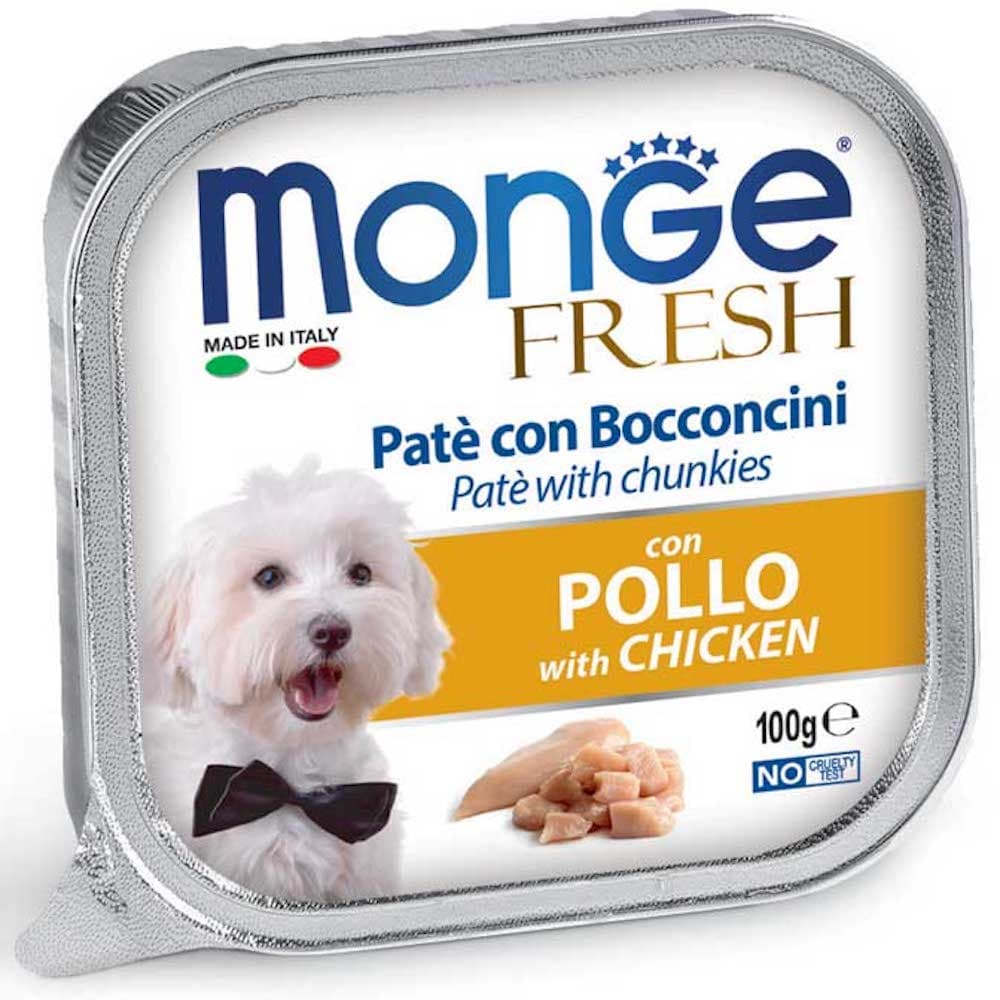 Monge Fresh/Fruit Wet Premium Dog Food 100g Allutray - FreshChicken variant
