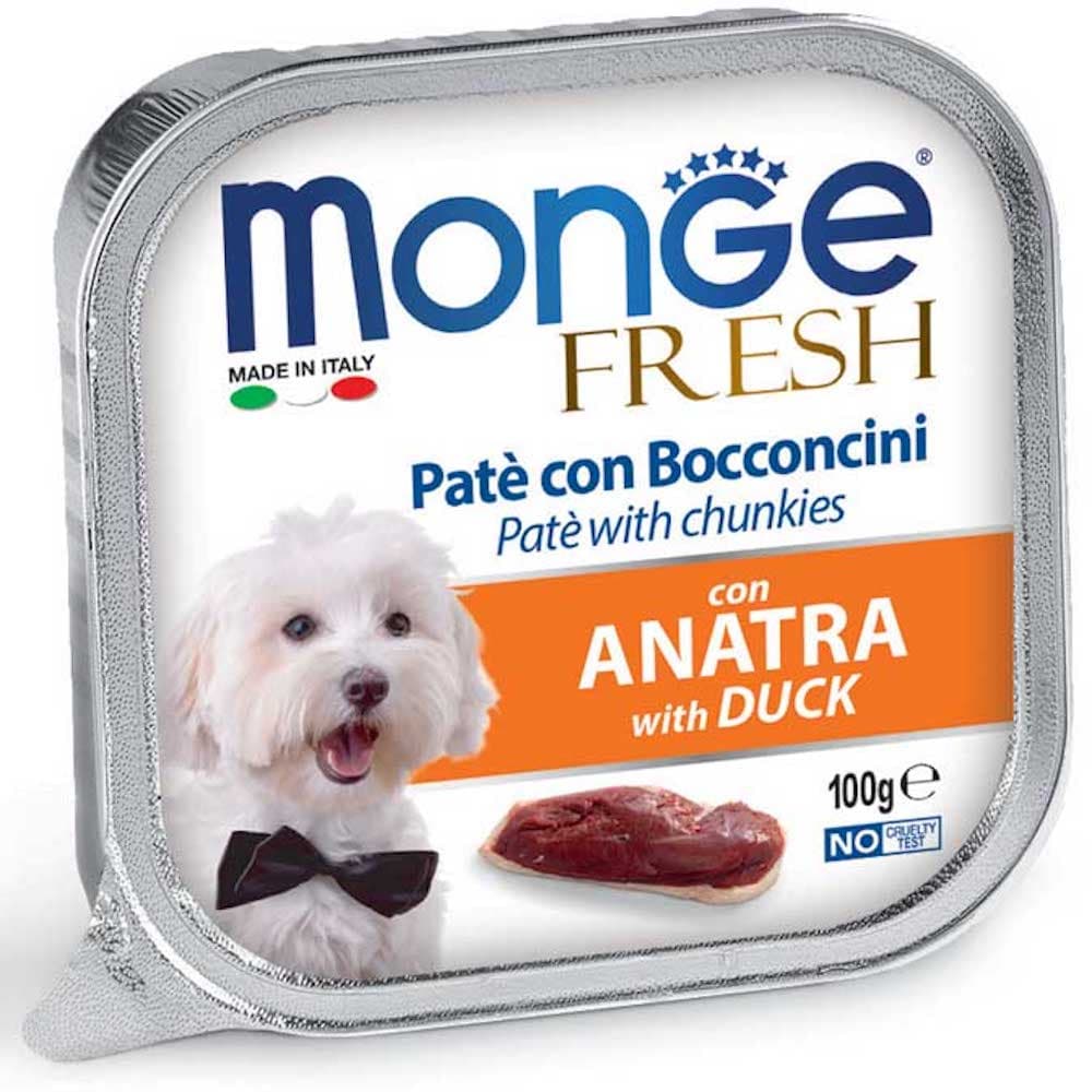 Monge Fresh/Fruit Wet Premium Dog Food 100g Allutray - FreshDuck variant