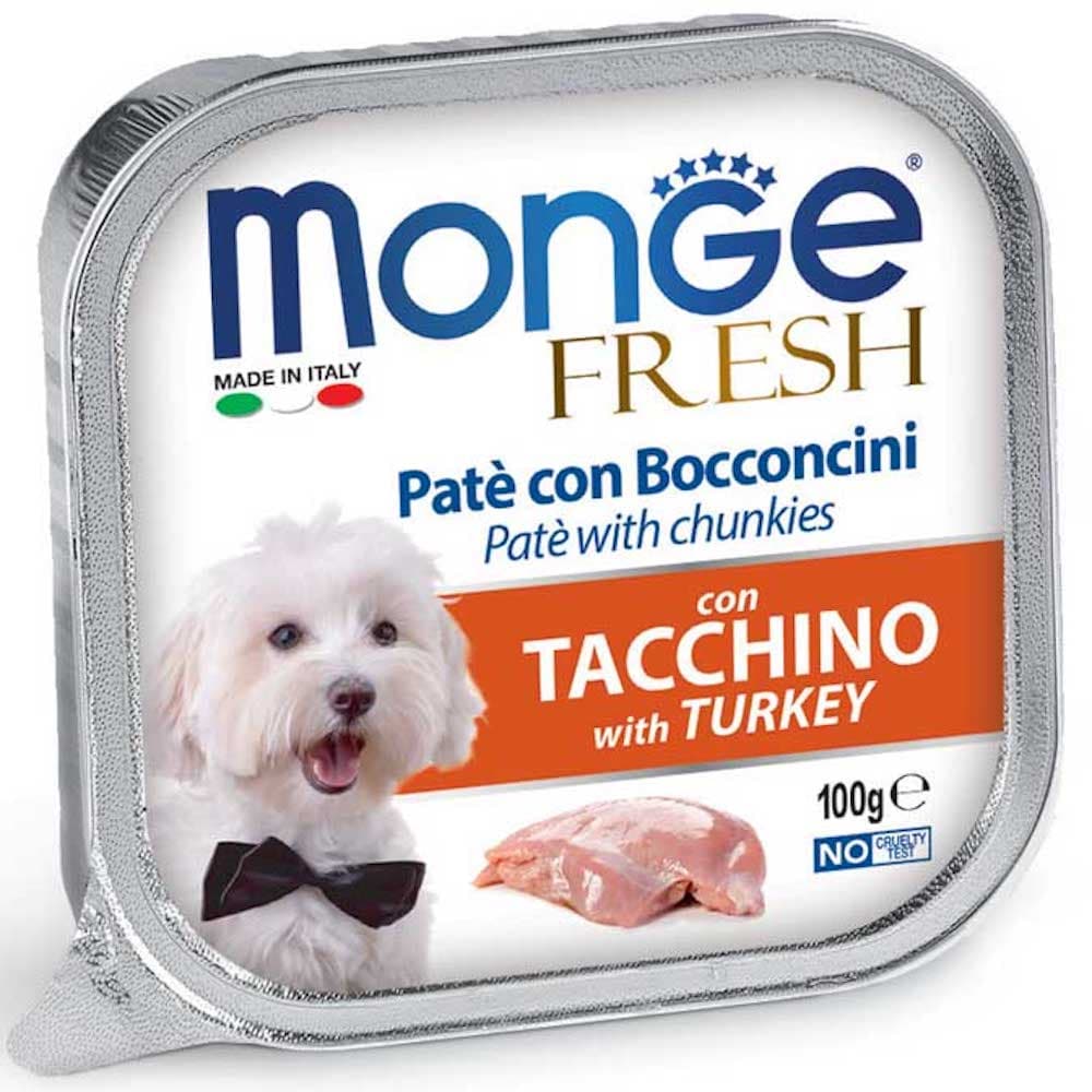 Monge Fresh/Fruit Wet Premium Dog Food 100g Allutray - FreshTurkey variant