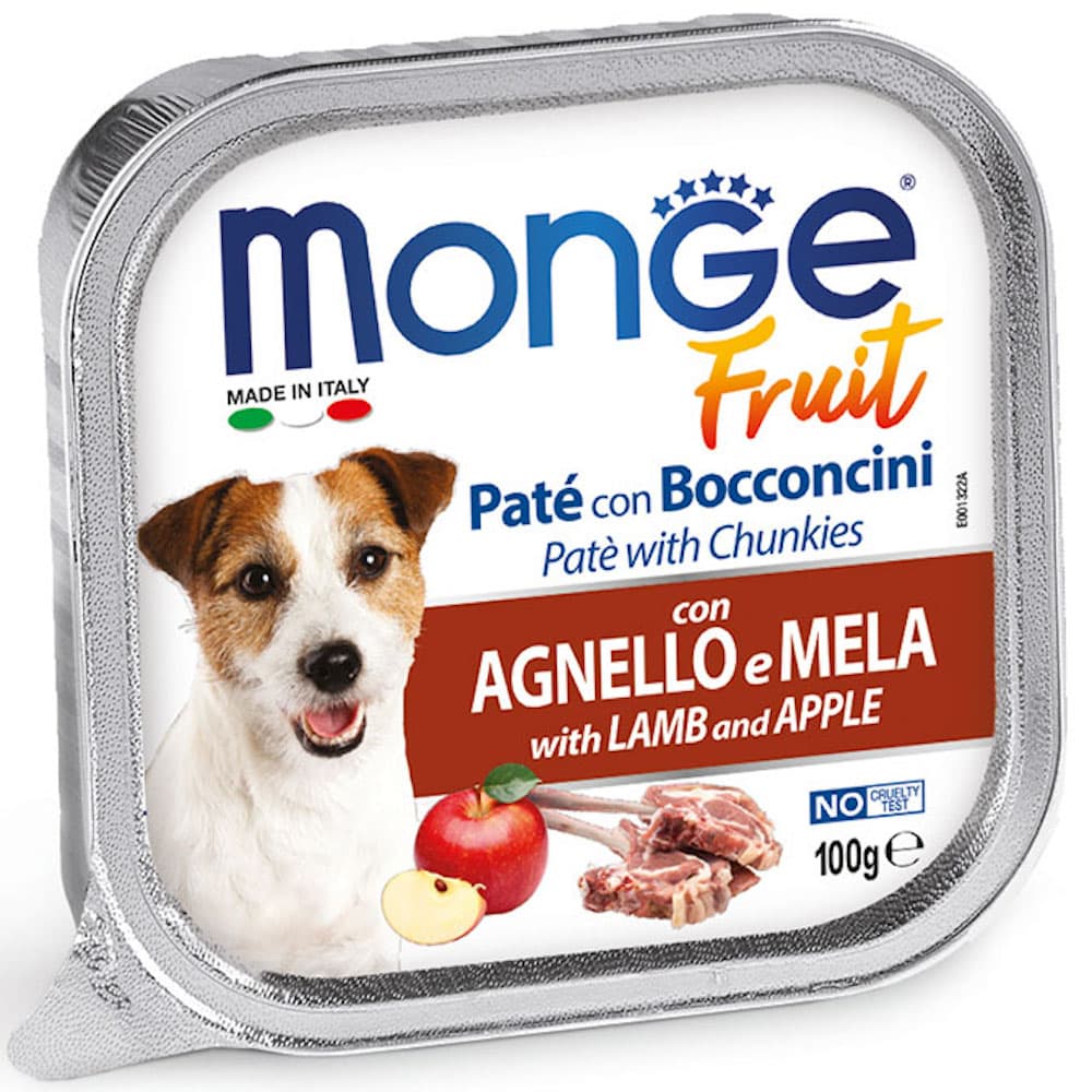 Monge Fresh/Fruit Wet Premium Dog Food 100g Allutray - FruitLambApple variant
