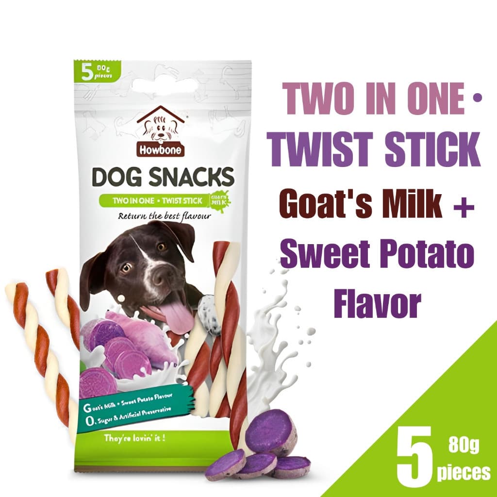 Howbone Dog Treats Twist - TwistGMilkSwitPotato variant