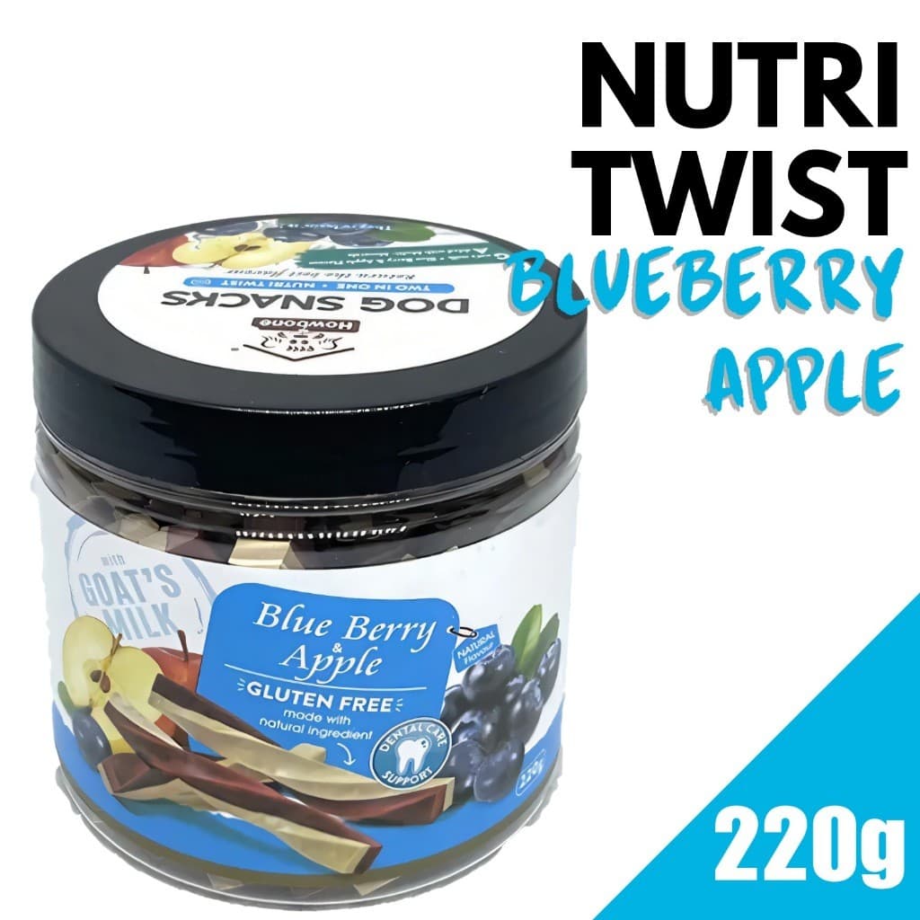 Howbone Dog Treats Twist - NutriTwist Blueberry variant