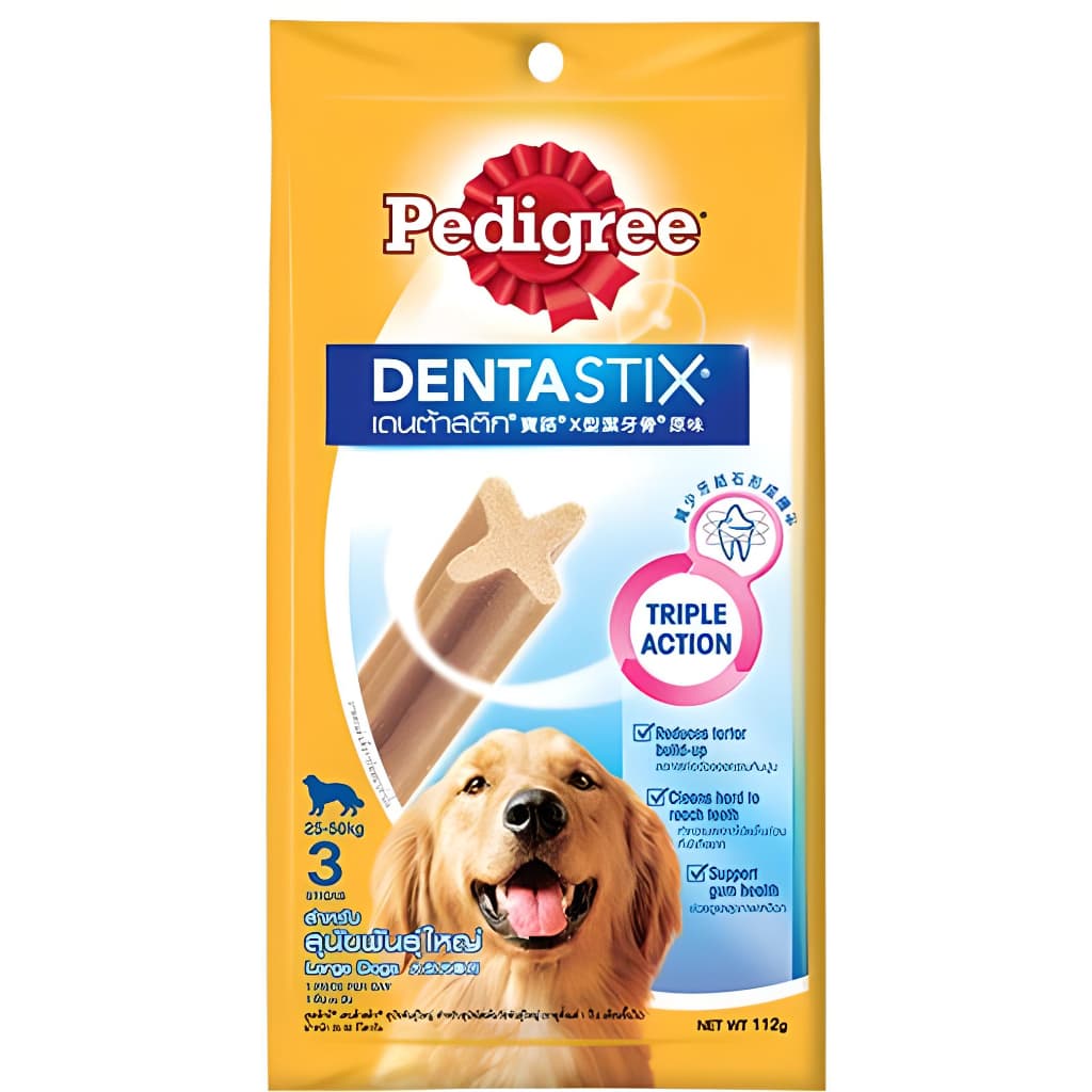 Pedigree DentaStix All Sizes/Flavors Dog/Puppy Dental Care Treats Daily Oral Care Chewy Chunx - LargeBreed 112g variant