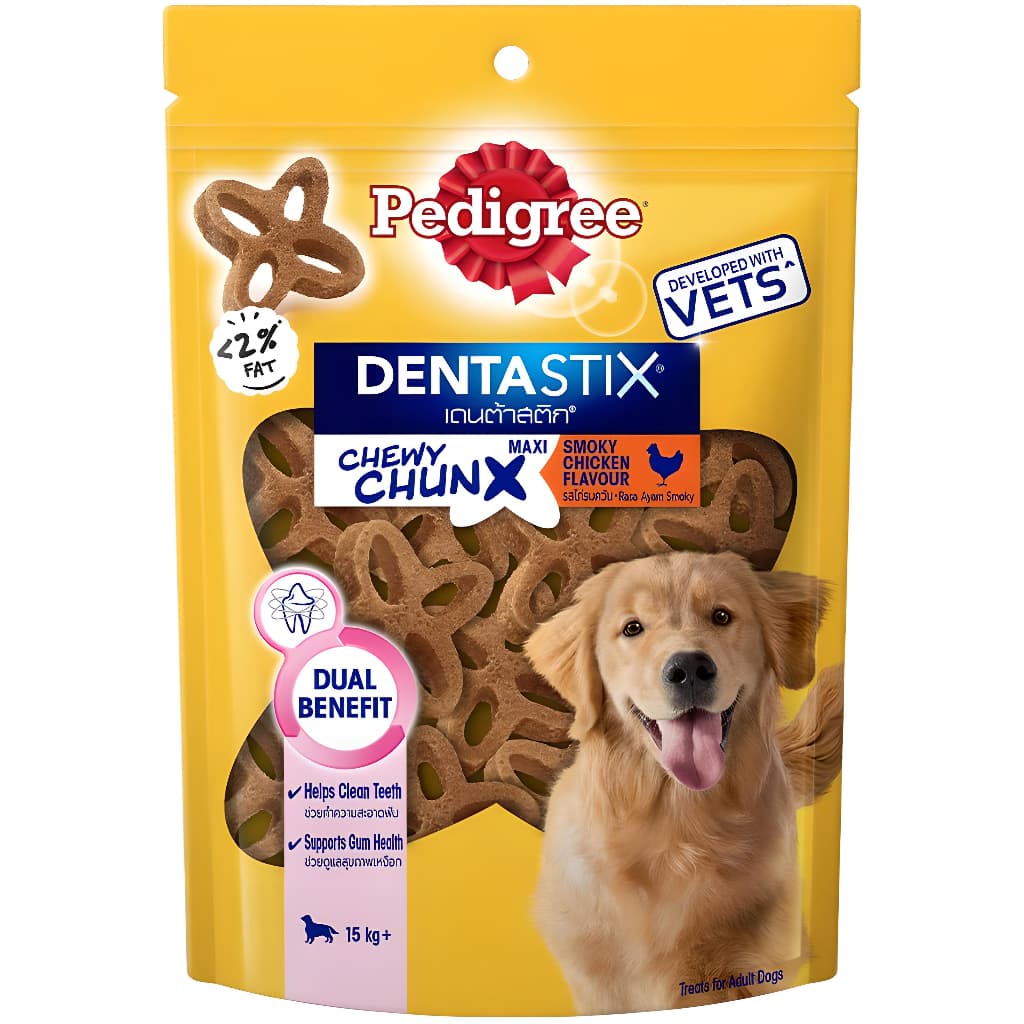 Pedigree DentaStix All Sizes/Flavors Dog/Puppy Dental Care Treats Daily Oral Care Chewy Chunx - ChewyChunx Maxi 68g variant