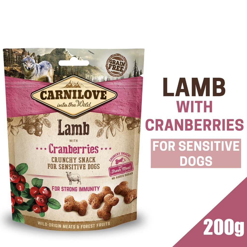 Carnilove Crunchy Dog Treats Snacks for Adult/Puppies - Lamb Cranberry variant