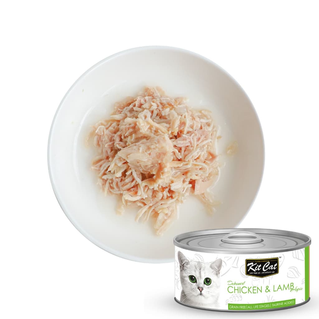 Kit Cat Wet Cat Food Gravy/Deboned Topper/Mousse/Goat Milk 80g Can Adult/Kitten KitCat Grain-Free - Dboned80g ChknLamb variant