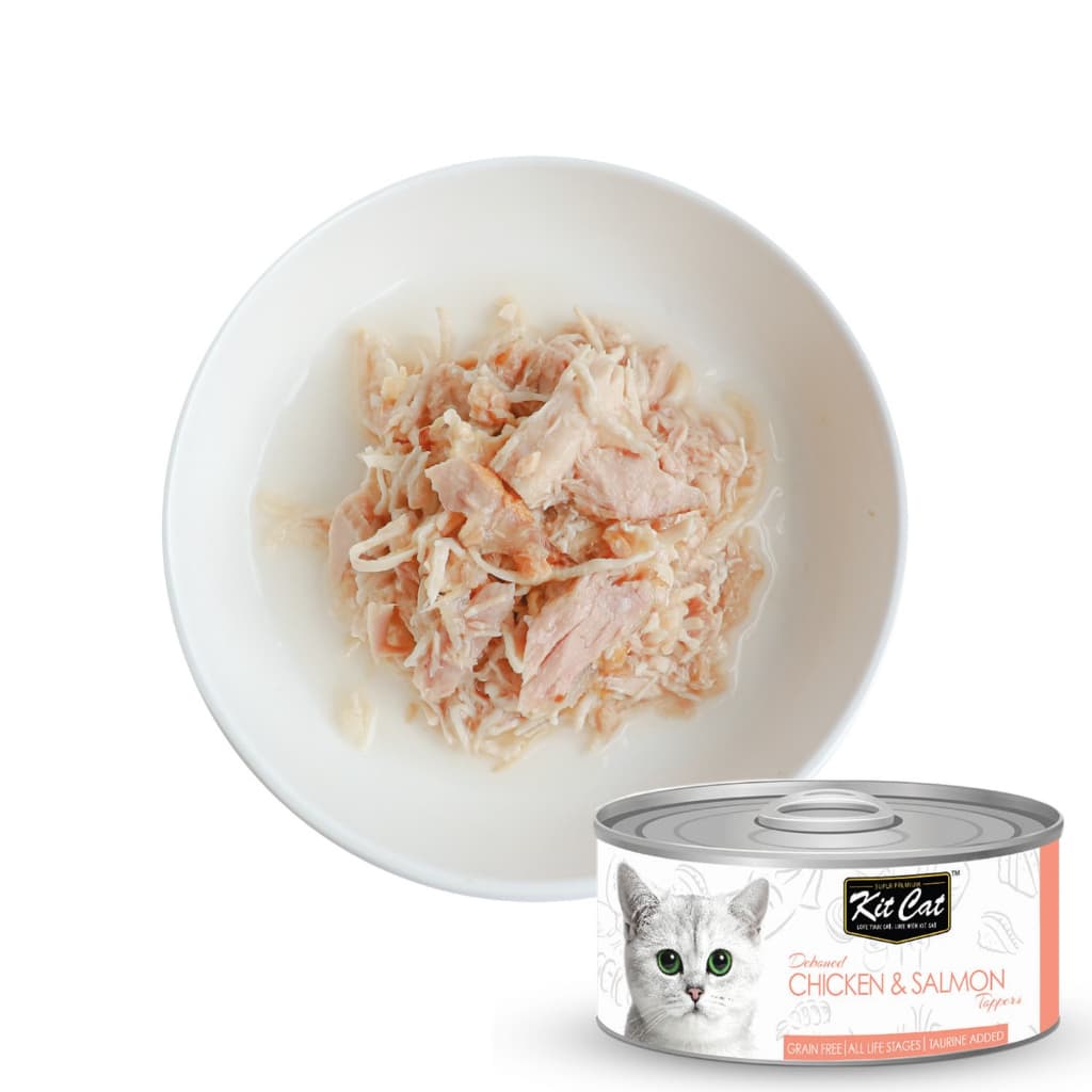 Kit Cat Wet Cat Food Gravy/Deboned Topper/Mousse/Goat Milk 80g Can Adult/Kitten KitCat Grain-Free - Dboned80g ChknSalmon variant