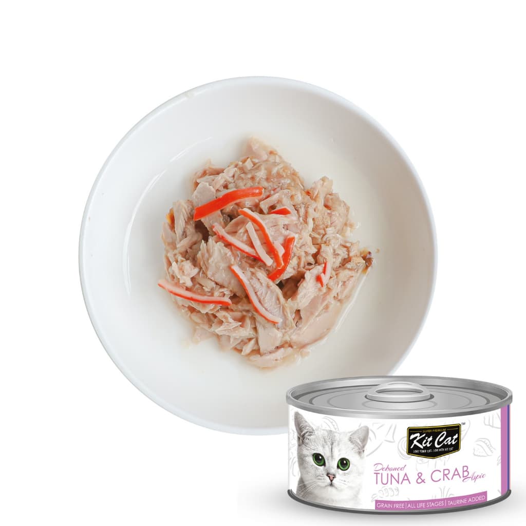 Kit Cat Wet Cat Food Gravy/Deboned Topper/Mousse/Goat Milk 80g Can Adult/Kitten KitCat Grain-Free - Dboned80g TunaCrab variant