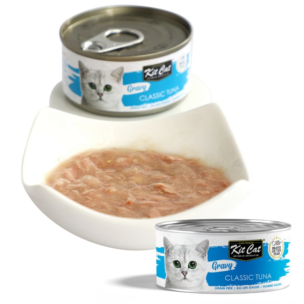 Kit Cat Wet Cat Food Gravy/Deboned Topper/Mousse/Goat Milk 80g Can Adult/Kitten KitCat Grain-Free - Gravy70g Tuna variant