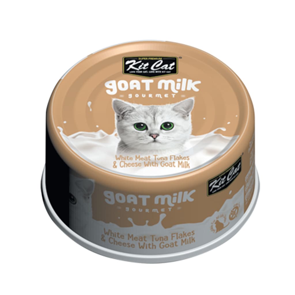 Kit Cat Wet Cat Food Gravy/Deboned Topper/Mousse/Goat Milk 80g Can Adult/Kitten KitCat Grain-Free - GMilk70g TunaChiz variant