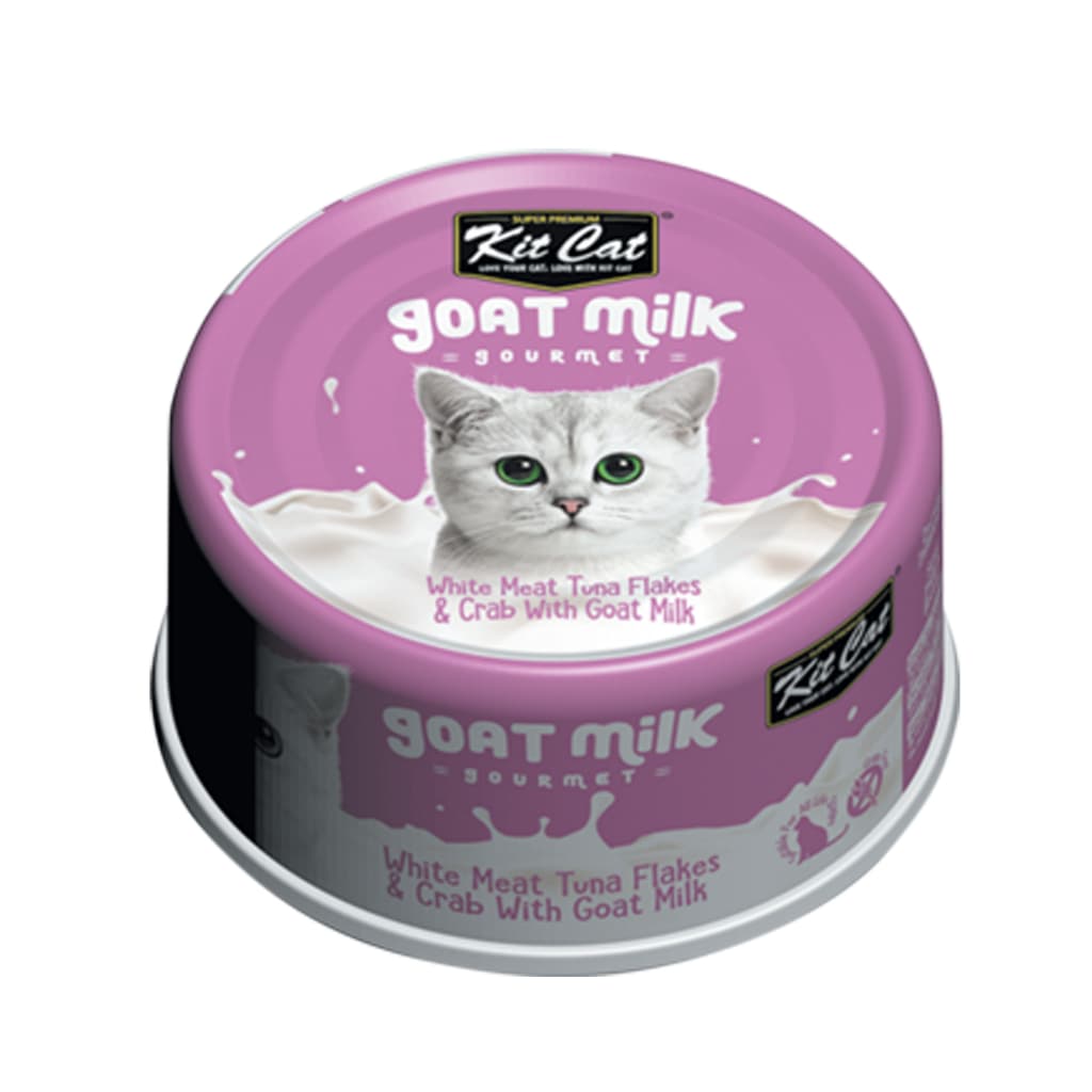 Kit Cat Wet Cat Food Gravy/Deboned Topper/Mousse/Goat Milk 80g Can Adult/Kitten KitCat Grain-Free - GMilk70g TunaCrab variant