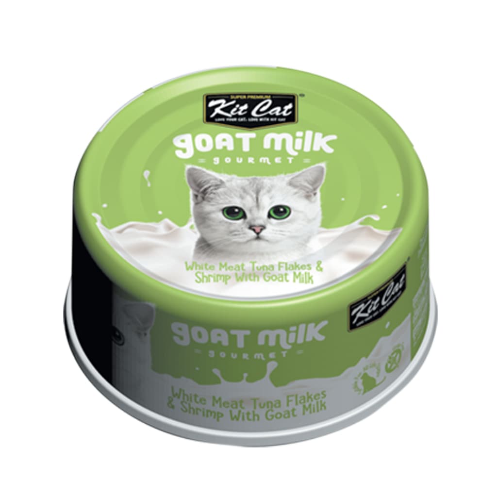 Kit Cat Wet Cat Food Gravy/Deboned Topper/Mousse/Goat Milk 80g Can Adult/Kitten KitCat Grain-Free - GMilk70g TunaShrimp variant