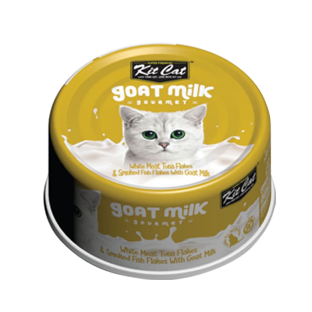 Kit Cat Wet Cat Food Gravy/Deboned Topper/Mousse/Goat Milk 80g Can Adult/Kitten KitCat Grain-Free - GMilk70g TunaSmkFish variant