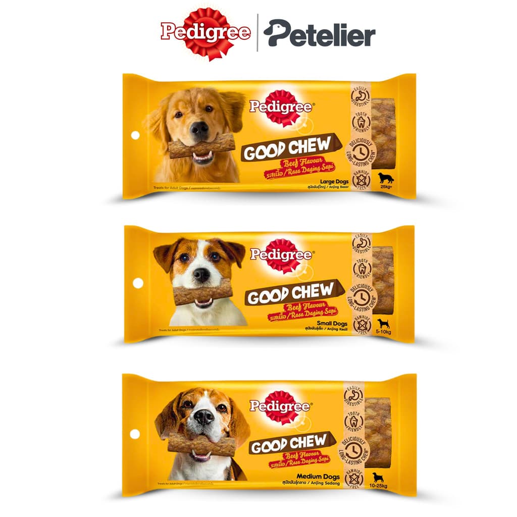 Pedigree Good Chew Dog Treats for Small, Medium and Large Dogs