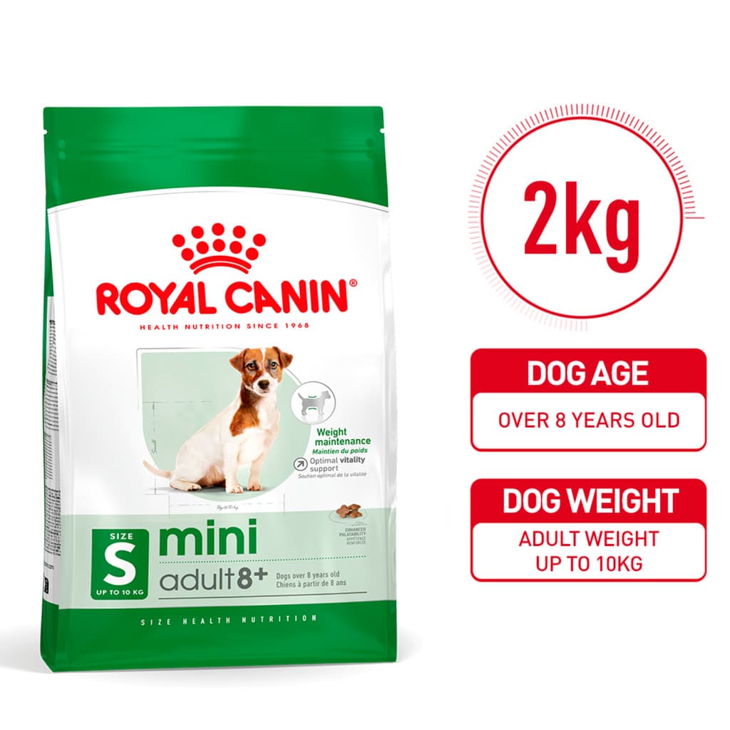 Royal Canin Mini Adult/Puppy/Mature 8+ 2kg, 800g Dry Dog Food - Mature 8+ 2kg variant