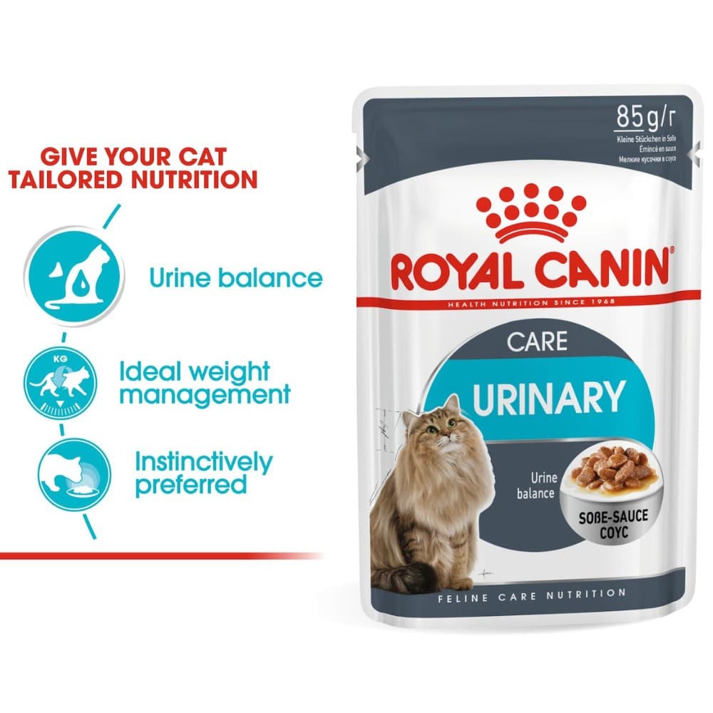 Royal Canin Wet Cat Food 85g Intense Beauty/Urinary/Hairball Care/Insintctive/Kitten Pouch - Pouch UrinaryCare variant