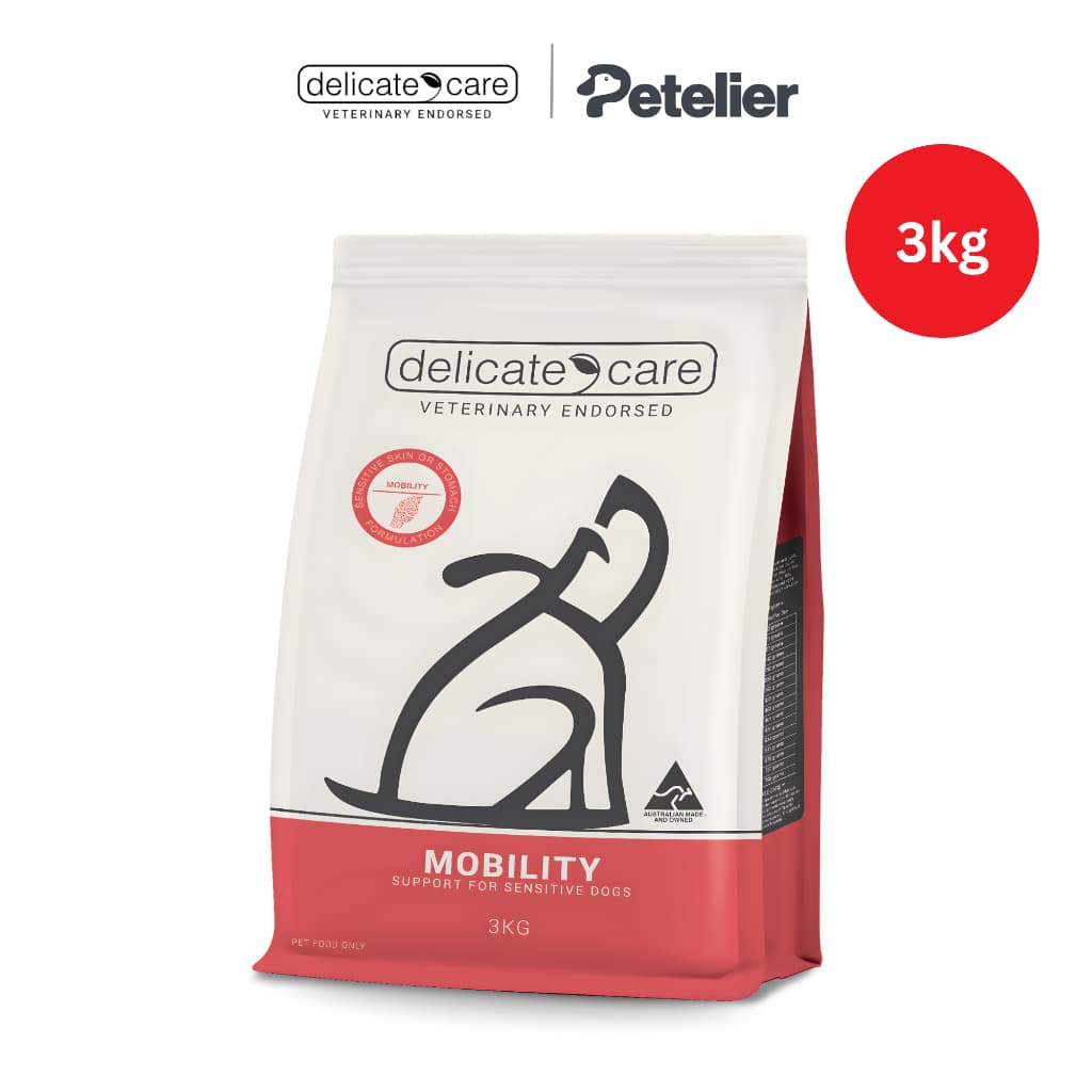 Delicate Care Skin Stomach &amp; Mobility 3kg Dry Dog Food Original Packaging - Mobility 3kg variant