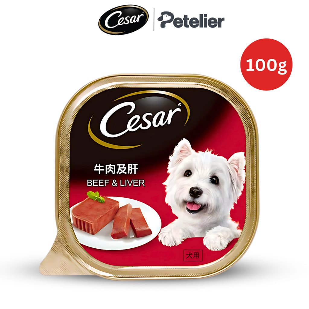 Cesar Classic Tray Wet Dog Food 85g and 100g for Adult - Beef &amp; Liver 100g variant